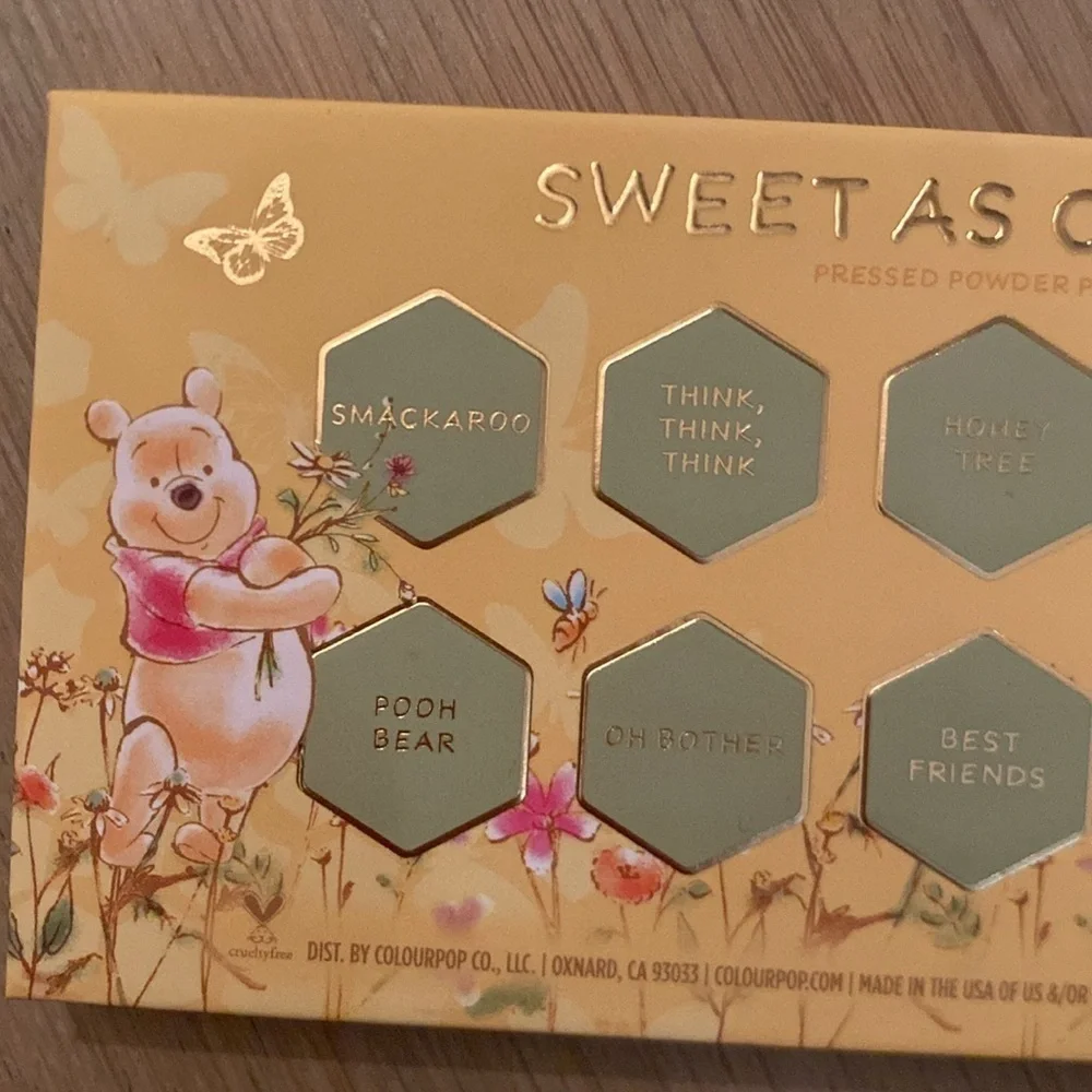 Colourpop x Winnie the Pooh Eyeshadow Palette Sweet as can Bee